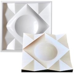 Forma 3d Olho Mágico 40x40cm ABS 2mm Molde para cimento/concreto/gesso 3d IN284