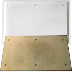 2 Forma 3d Trafitto 80x50cm ABS 2mm Molde para cimento/concreto/gesso 3d IN285 - comprar online