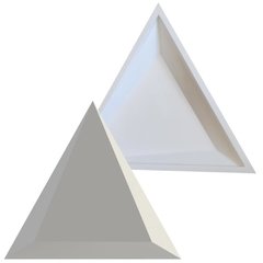 FORMA GESSO 3D EM ABS 2MM GESSO / CIMENTO 3D TRIANGULAR IN287 50X50X50CM - comprar online