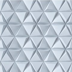 FORMA GESSO 3D EM ABS 2MM GESSO / CIMENTO 3D TRIANGULAR IN287 50X50X50CM - loja online