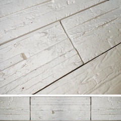 2 Forma 3d gesso 3 Madeiras 38x14cm ABS 2mm Madeira Rústica Molde para Gesso/Cimento/Concreto 3d IN293 - INNOVE3D