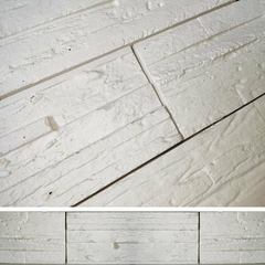 3 Forma gesso 3d Madeiras 38x14cm ABS 2MM Madeira Rústica Molde para Gesso/Cimento/Concreto 3d IN293-KT3 - loja online