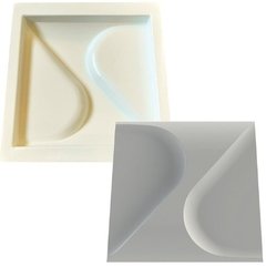 FORMA GESSO 3D EM ABS 2MM GESSO / CIMENTO 3D IN295 20X20CM - comprar online