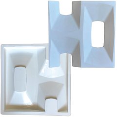 JOGO FORMA COBOGÓ VAZADO DUPLA FACE ABS 2 MM BRANCO IN297 40X40CM - comprar online