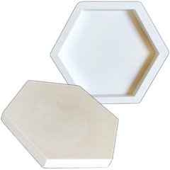 2 Forma 3d Gesso Colmeia 31x26,5cm ABS 2mm Molde Para Gesso/Cimento/Concreto IN302