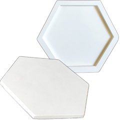 2 Forma 3d Gesso Colmeia 31x26,5cm ABS 2mm Molde Para Gesso/Cimento/Concreto IN302 - comprar online