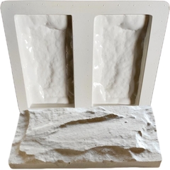 5 Forma 3d Gesso Tijolinho Rústico 10X20cm Em ABS Virgem 2mm IN313 - comprar online