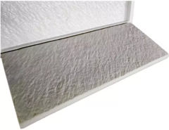 Forma 3d Borda de Piscina Reta com Textura 50x25cm ABS 2mm Molde para cimento/concreto IN433