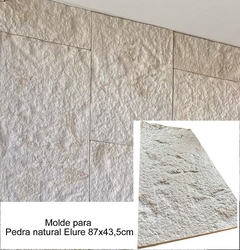 Forma 3d Molde Pedra Natural Moledo 87x43,5cm ABS 2mm Molde para cimento/concreto/gesso 3d IN465 - comprar online