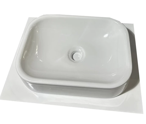 2 Moldes Para Fazer Cuba Pia de Banheiro Fôrma de Cuba 27x36,5x8,5cm ABS 2mm IN447