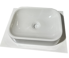 Molde Para Fazer Cuba Pia de Banheiro Fôrma de Cuba 27x36,5x8,5cm ABS 3mm RESISTENTE IN447 - comprar online