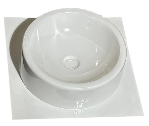 2 Moldes Para Fazer Cuba Pia de Banheiro Fôrma de Cuba 36x36x10cm ABS 2mm IN449