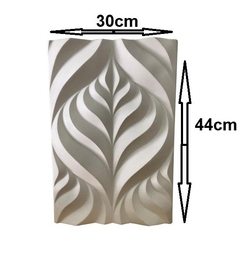 Imagem do Forma 3d Folha Garden 44x30cm Abs 2mm Molde Para cimento/concreto/gesso 3d IN600