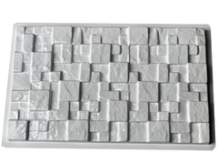 Forma 3d Gesso Mosaico Rústico 46,5x28cm ABS 2MM Molde Para Gesso/Cimento/Concreto IN616