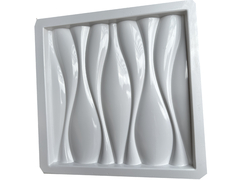 Forma 3d Gesso Ondas Mini Dunas 29x29cm ABS 2mm Molde Para Gesso/cimento 3d IN700 - loja online