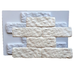 2 Forma Molde 3d Tijolinho Rústico Montado 46x32cm ABS 2mm Molde para gesso/Cimento/Concreto/Gesso IN603 - comprar online