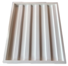 2 Forma 3d Ripado 50x40cm ABS 2mm Molde Para Cimento/concreto/gesso 3d IN606 - loja online
