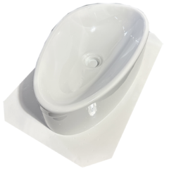 Molde Para Fazer Cuba Pia de Banheiro Fôrma de Cuba Oval 42x25x11cm ABS 3mm RESISTENTE IN450