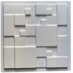 Forma 3d Mini Mosaico 29x29cm ABS 2mm Molde para gesso/cimento/concreto 3d IN643