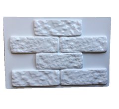 Forma Molde 3d Tijolinho Rústico Conjugado 6 Tijolos 46x32cm ABS Molde para Cimento/Concreto/Gesso IN603 na internet