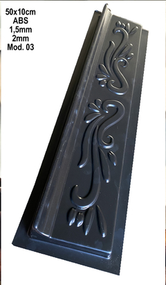 Jogo 5 Forma 3d Moldura Sanca Roda Teto 49x7cm 49x8cm 50x10cm 50x15cm Abs Virgem 1,5mm Molde para gesso/cimento 3d - loja online