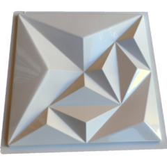 Molde Gesso 3d Diamantada Grande 50x50cm Abs Virgem Molde Gesso/cimento IN684 - INNOVE3D