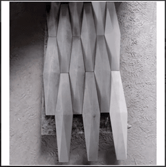 Forma 3d Origami Invertida 60X13X6,5cm ABS 2mm Molde Para Gesso/Cimento/Concreto IN204 - comprar online