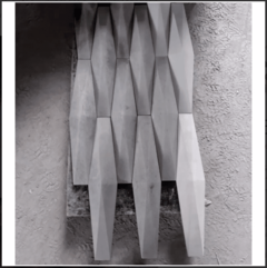 2 Forma 3d Origami Invertida 60X13X6,5cm ABS 2mm Molde Para Cimento/Concreto/Gesso IN204 - comprar online