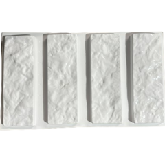 Forma 3d 4 Tijolinho Rústico Rock Face 29x10cm ABS 2mm Molde Para Gesso/Cimento/Concreto IN493 na internet