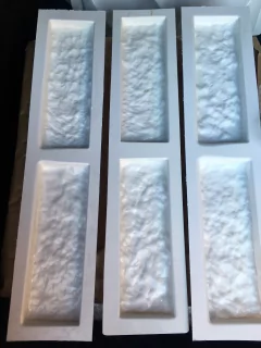 Imagem do FORMA MOLDE GESSO/CIMENTO 3D 5 TIJOLINHO RÚSTICO 24X8CM ABS 2MM IN289