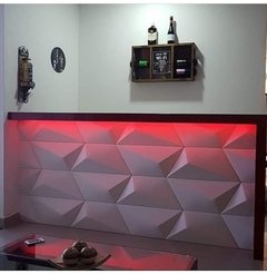 Forma Gesso 3D Dupla Trapézio Hexagonal 33,5x38,5cm ABS Virgem Molde para Cimento/concreto/Gesso 3d IN203PD - INNOVE3D