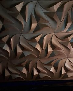 Forma Gesso 3D Trapézio Tsunami 47x24cm ABS 2mm Molde Para Gesso/Cimento/Concreto IN203L na internet