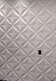 Forma 3d Gesso Floral 4d 40X40cm ABS 2mm Molde Para Gesso/Cimento/Concreto 3d IN675 na internet