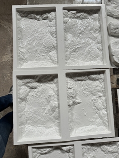 Kit 4 Forma 3d Molde Mosaico Pedra Natural Moledo 27,5x18cm ABS 2mm Molde para cimento/concreto/gesso 3d IN522 - INNOVE3D