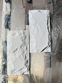 Kit 2 Forma 3d Molde Mosaico Pedra Natural Moledo 36x18cm ABS 2mm Molde para cimento/concreto/gesso 3d IN521 na internet