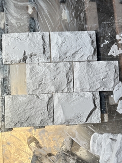 Kit 4 Forma 3d Molde Mosaico Pedra Natural Moledo 27,5x18cm ABS 2mm Molde para cimento/concreto/gesso 3d IN522 na internet