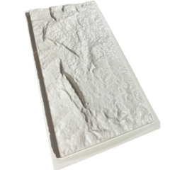 Forma 3d Pedra Natural Rústica Tipo Travertino Rock Face Grande 59x29cm ABS 2mm Molde Para Gesso/Cimento/Concreto IN525-A