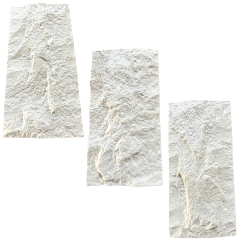 3 Forma 3d Pedra Natural Rústica Tipo Travertino Rock Face Grande 59x29cm ABS 2mm Molde Para Gesso/Cimento/Concreto IN525-B - INNOVE3D