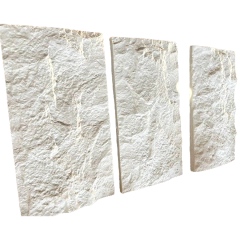 3 Forma 3d Pedra Natural Rústica Tipo Travertino Rock Face Grande 59x29cm ABS 2mm Molde Para Gesso/Cimento/Concreto IN525-B
