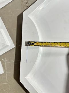 Imagem do Forma 3d Fazer Canto da Borda de Piscina 25cm ABS 2mm Molde para cimento/concreto IN528-B