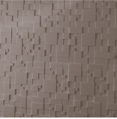Forma 3d Gesso Mosaico Liso 40x40cm ABS 1,3mm Molde para gesso 3d IN311PP - INNOVE3D