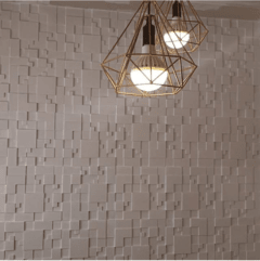 Forma 3d Gesso Mosaico Liso 40x40cm ABS 1,3mm Molde para gesso 3d IN311PP - loja online