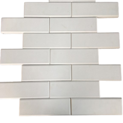 10 Forma 3d Tijolinho Liso Bisotado 32x8cm ABS 2MM IN312