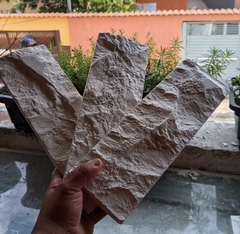 Forma 3d 4 Tijolinho Rústico Rock Face 30x10cm ABS 2mm Molde Para Gesso/Cimento/Concreto IN672 na internet