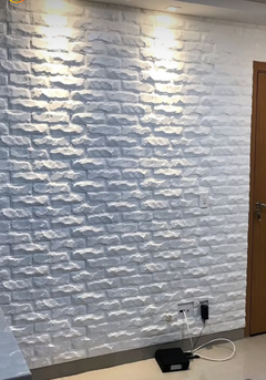 10 Forma 3d Tijolo Rockface Travertino 24x8cm ABS 2mm Molde Para Gesso/Cimento/Concreto IN679-K10 na internet