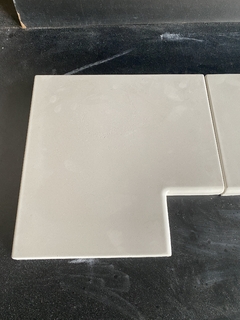 Forma 3d Canto de Borda de Piscina Lisa Reta 20cm Boleado Duplo ABS 2mm Molde para cimento/concreto IN452 na internet