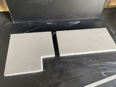 2 Forma 3d Borda de Piscina Lisa Reta 49x25cm ABS 2mm Molde para cimento/concreto IN377 na internet