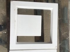 Imagem do 2 Forma 3d Cobogó Elemento Vazado U 30x30cm Dupla Face ABS 2mm IN216