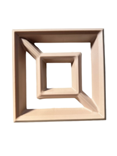 2 Forma 3d Para Fazer Cobogó Elemento Vazado Ravi 30x30cm Dupla Face ABS 2MM IN537 na internet