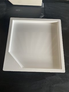 Forma 3d Canto de Piscina Lisa Reta 35x25cm ABS 2mm Molde para cimento/concreto IN379 - loja online